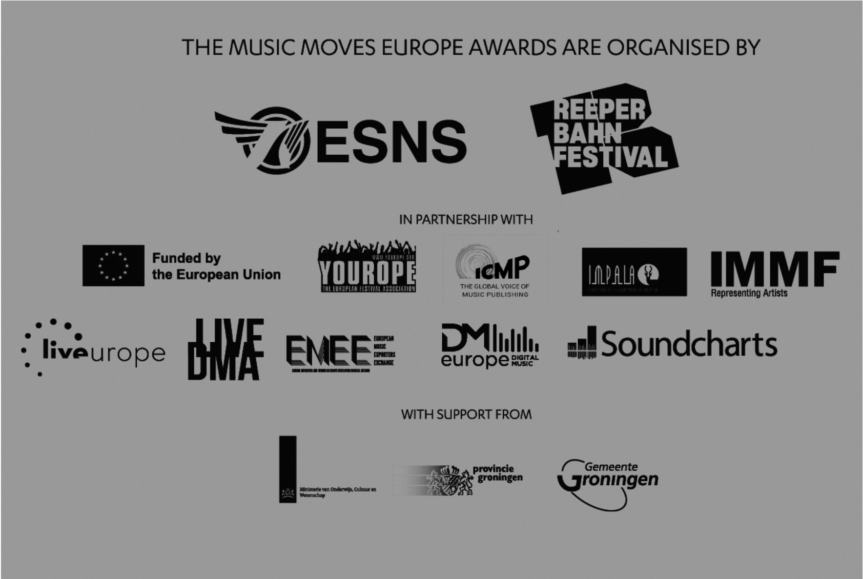 15 NOMINEES OF THE MUSIC MOVES EUROPE AWARDS ANNOUNCED IMPALA